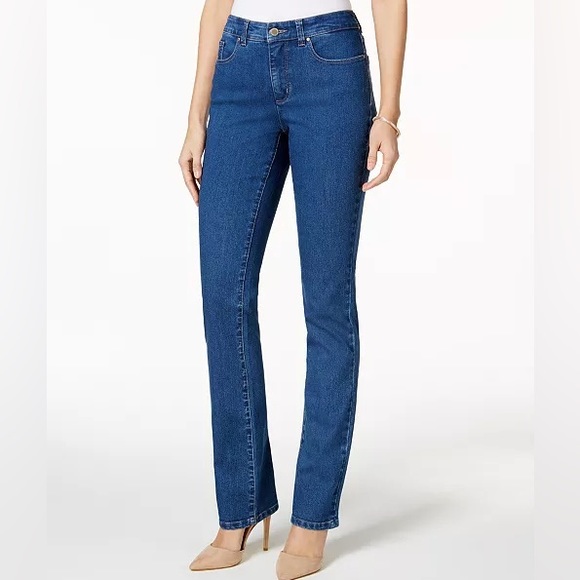 Charter Club Denim - Charter Club Lexington Straight Women's Blue Jeans Size 14